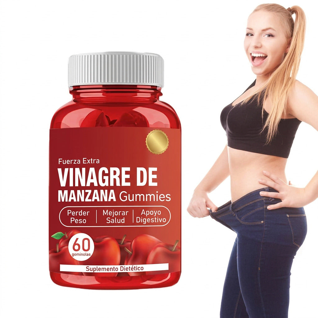 Suplemento gummies de vinagre de manzana 60 unidades